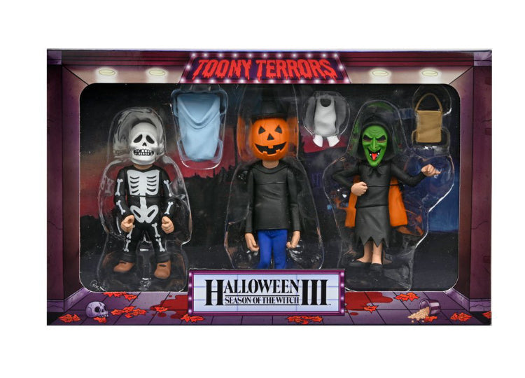 NECA Halloween 3 Season Of The Witch Toony Terrors - Trick Or Treaters - 6" Scale Action Figure 3 Pack