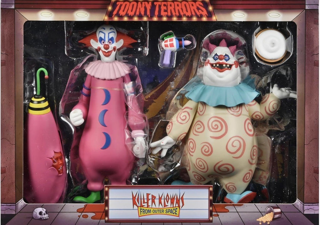 NECA Killer Klowns From Outer Space - Toony Terrors - Slim And Chubby - 6" Scale Action Figure 2 Pack
