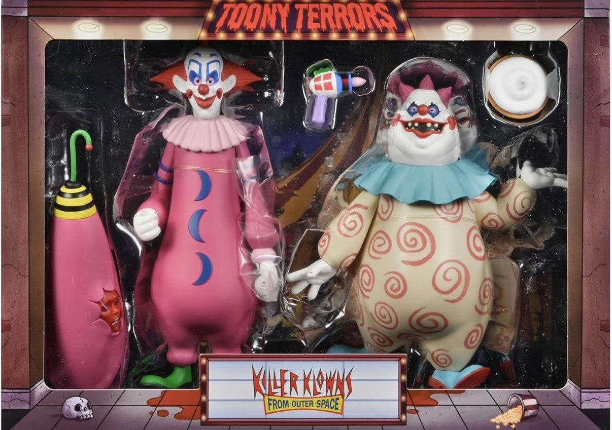 NECA Killer Klowns From Outer Space - Toony Terrors - Slim And Chubby - 6" Scale Action Figure 2 Pack