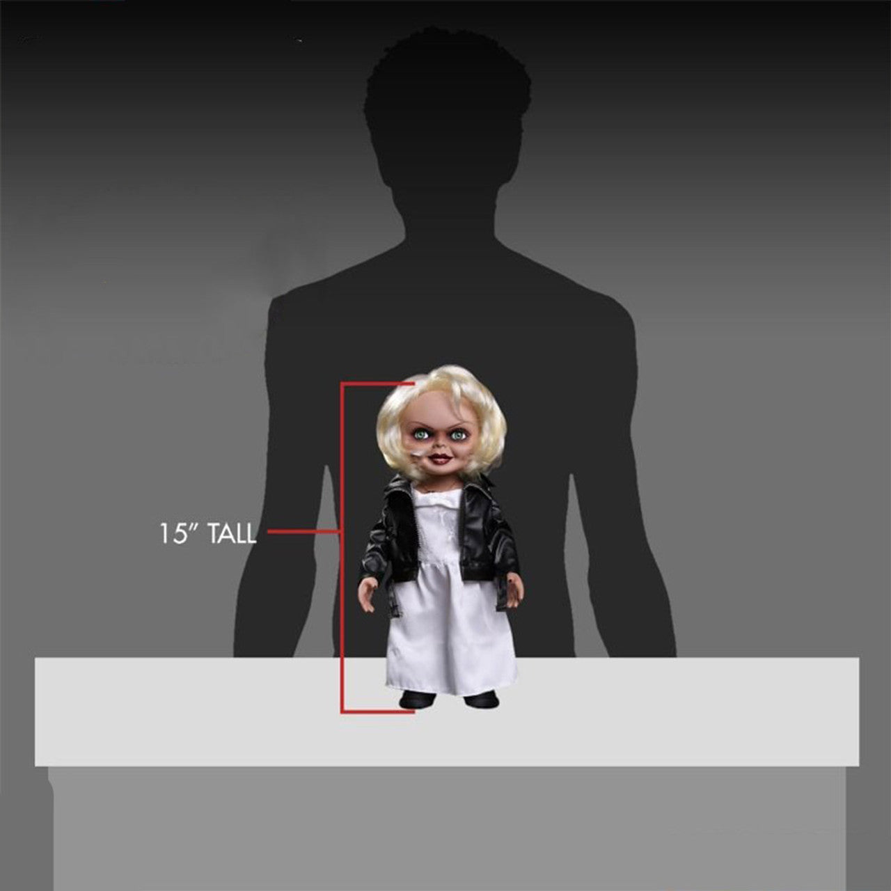 Mezco Bride Of Chucky Tiffany 15" MDS Mega Scale Figure With Sound